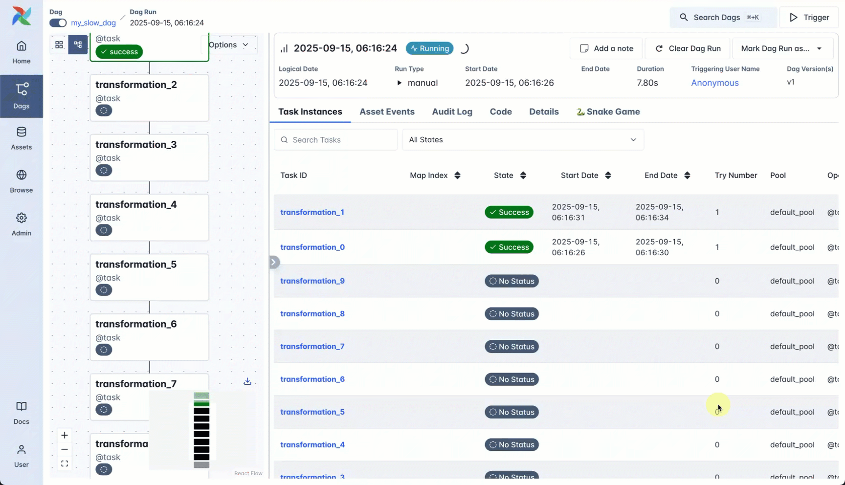 뱀 게임 플러그인